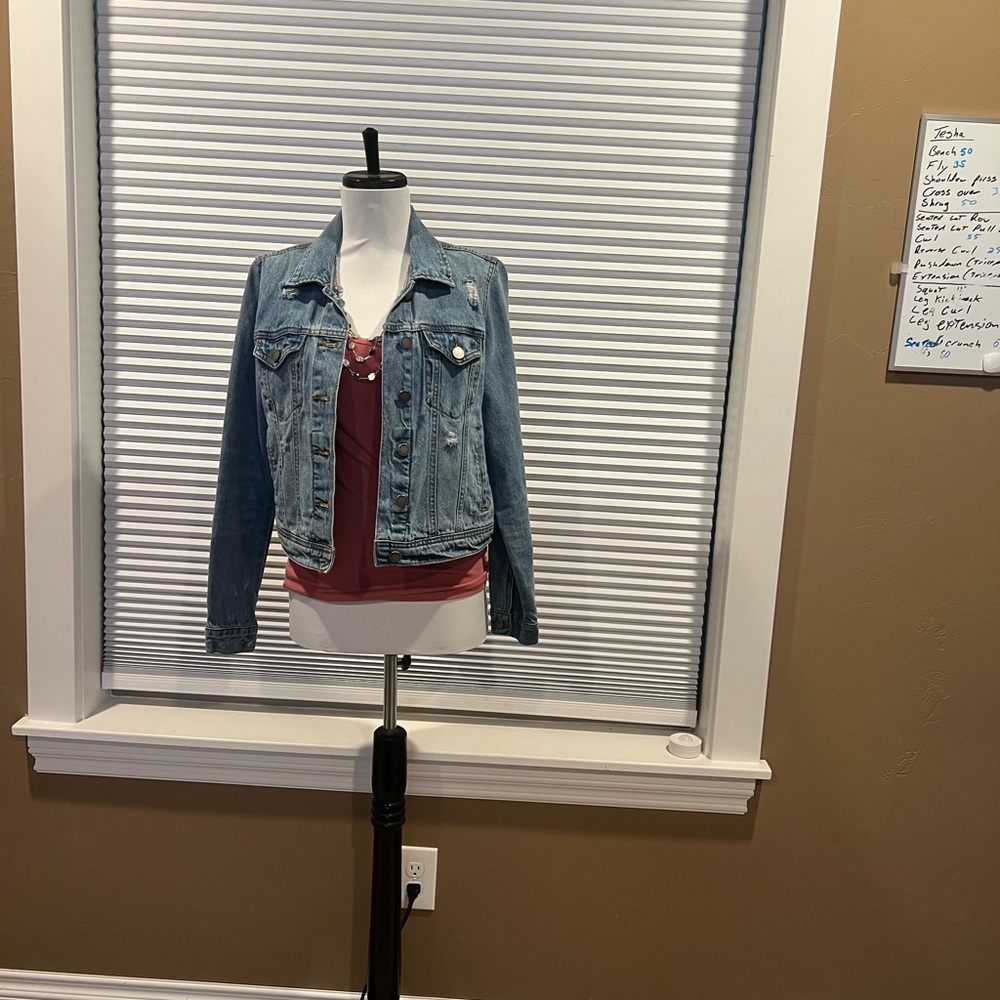 Black Label Blue Jean Jacket Classic Trucker Style